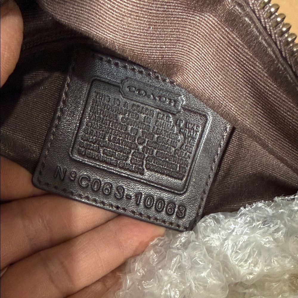 Coach Mia Brown Studded Leather Hobo Bag - Picture 7 of 7